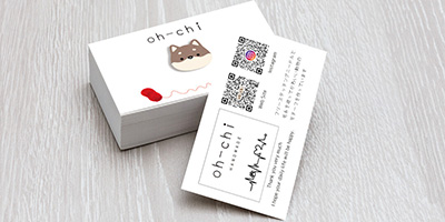 ハンドメイド作家 oh-chi Shopカードのモックアップ画像